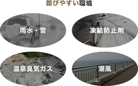 錆やすい環境